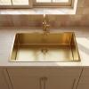 Pure.Sink Luxion Large gold sink 74x40 cm undermount, flush mount, and surface mount PLX7440-60